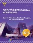 Direktori Perusahaan Konstruksi 2016, Buku II Pulau Jawa, Nusa Tenggara, Dan Kepulauan Maluku