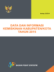 Data dan Informasi Kemiskinan Kabupaten/Kota Tahun 2015