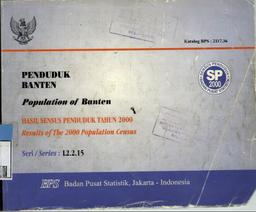 Penduduk Banten Hasil Sensus Penduduk SP2000