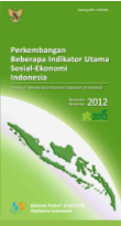 Trends of The Selected Socio-Economic Indicators of Indonesia, November 2012