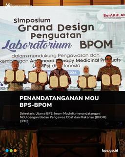 Signing of MoU between BPS and BPOM