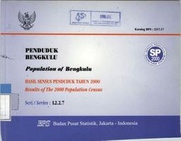 Penduduk Bengkulu Hasil Sensus Penduduk SP2000