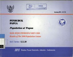 Penduduk Papua Hasil Sensus Penduduk SP2000
