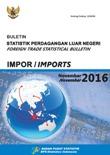Buletin Statistik Perdagangan Luar Negeri Impor November 2016