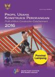 Profil Usaha Konstruksi Perorangan Provinsi Lampung 2016